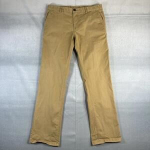 7 Diamonds Chino Pants Mens 31x32 Khaki Straight Fit 5 Pocket Stretch